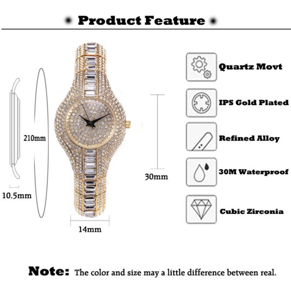 Small Womens Watch Shockproof Waterproof Luxury Ladies Ar Metal Watch bracelets Rhinestone Bu Cheap Chinese Watches - Image 4