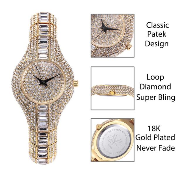 Small Womens Watch Shockproof Waterproof Luxury Ladies Ar Metal Watch bracelets Rhinestone Bu Cheap Chinese Watches - Image 6