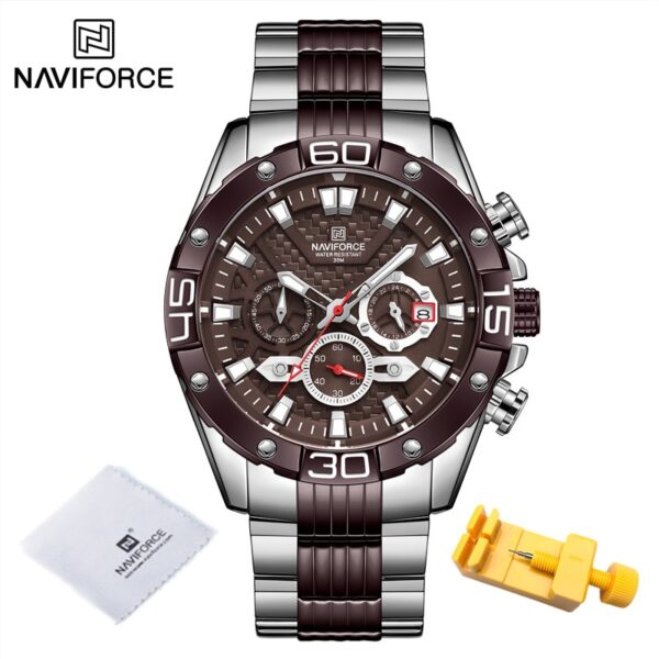 New Watches For Men Luxury Original Classic Quartz Clock Analog Chronograph Sport Waterproof Steel Band WristWatch - Image 8