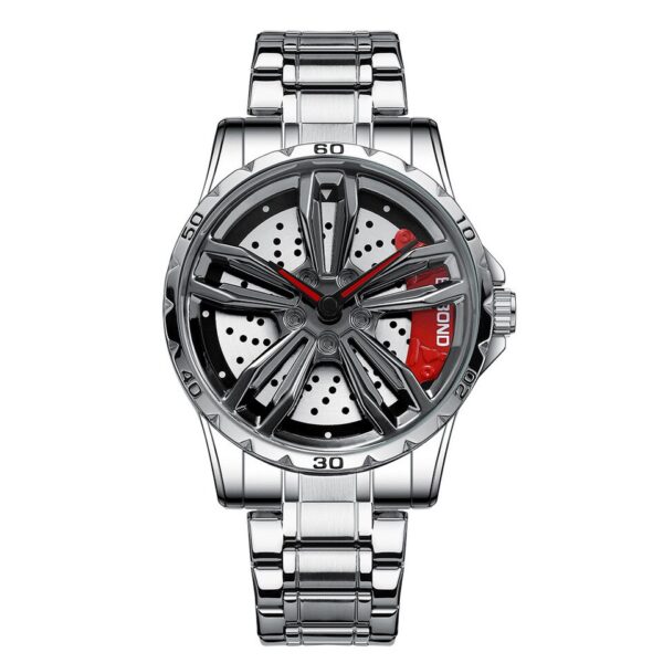 Men Rim Hub Watches Sports Car Men Watch Rotation Waterproof Sport Stainless Steel Wheel Wristwatch Car Quartz Men Watches - Image 10