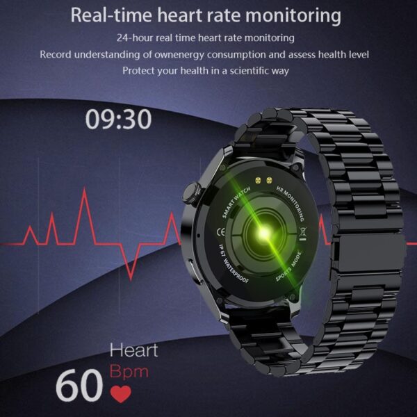 New Bluetooth Call Smart Watch Men Full Touch Sport Fitness Watches Waterproof Heart Rate Steel Band Smartwatch Android iOS - Image 11