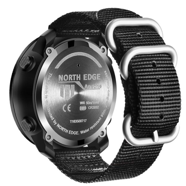 North Edge Men Sports Watches Waterproof 50M LED Digital Watch Men Military Compass Altitude Barometer - Image 5