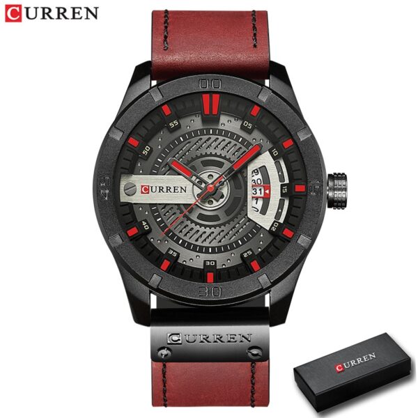 New Men Military Sports Watches Men Quartz Date Clock Man Casual Leather Wrist Watch Relogio Masculino - Image 15