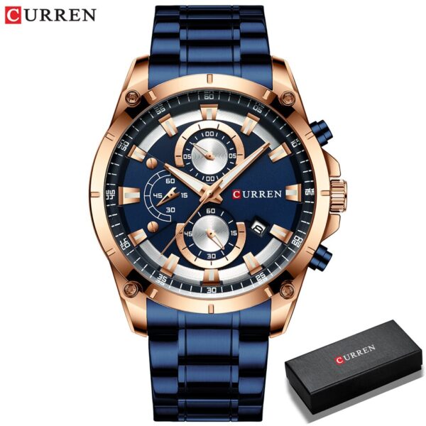 Men Watches Top Brand Luxury Business Automatic Date Watch Men Casual Waterproof Watch - Image 8