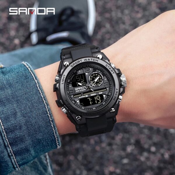 Men Watches 5ATM Waterproof Sport Military Wristwatch Quartz Watch for Men Clock Relogio Masculino 6024 - Image 16