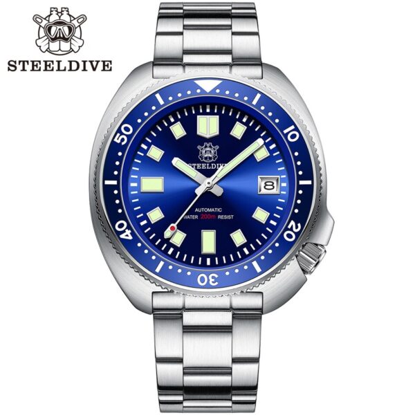 New Men SD1970 SteelDive Mechanical Watch Brand 44MM Men NH35 Dive Watch with Ceramic Bezel Watch - Image 9