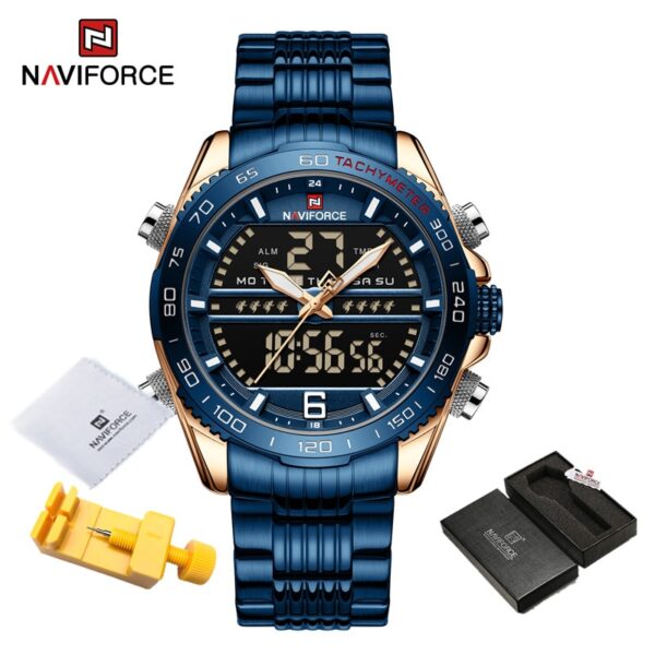 Digital Sport Watch For Men Steel Waterproof Chronograph Clock Fashion Luminous Quartz Wrist watches - Image 16