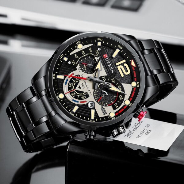 Casual Business Chronograph Waterproof Stainless Steel Watch Mens New Luxury Fashion Quartz Men Watches - Image 7