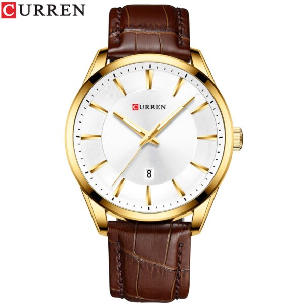 Quartz Watches for Men Leather Strap Male Wristwatches Top Luxury Brand Business Men Clock  45 mm Reloj Hombres - Image 8