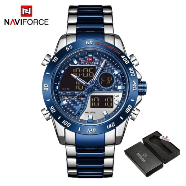 Luxury Brand Men Wrist Watch Military Digital Sport Watches For Man Steel Strap Quartz Clock Male Relogio Masculino - Image 6