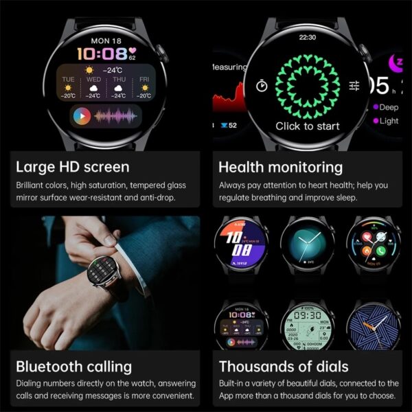 New Bluetooth Call Smart Watch Men Full Touch Sport Fitness Watches Waterproof Heart Rate Steel Band Smartwatch Android iOS - Image 14