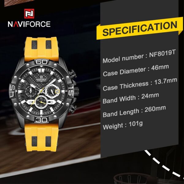 New Luxury Watches for Men Fashion Silicone Strap Military Waterproof Sport Chronograph Quartz WristWatch Clock With Date - Image 5