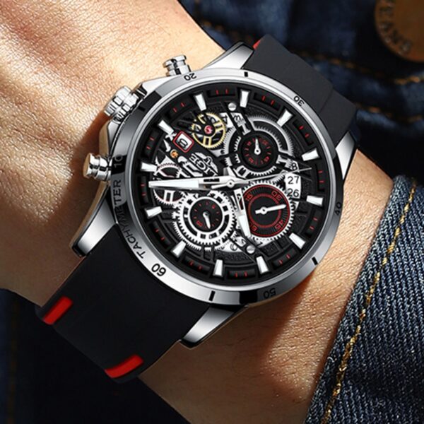 Men Watches Casual Luxury Sport Waterproof Quartz Watch Chronograph Military Watch Men Clock - Image 10