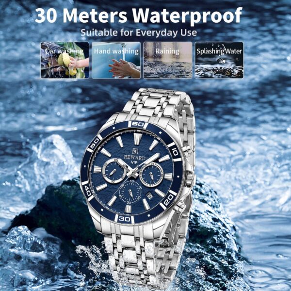 New Design Business Watches for Men Stainless Quartz Wristwatches Waterproof Chronograph Luminous Sport Wrist Watch - Image 6