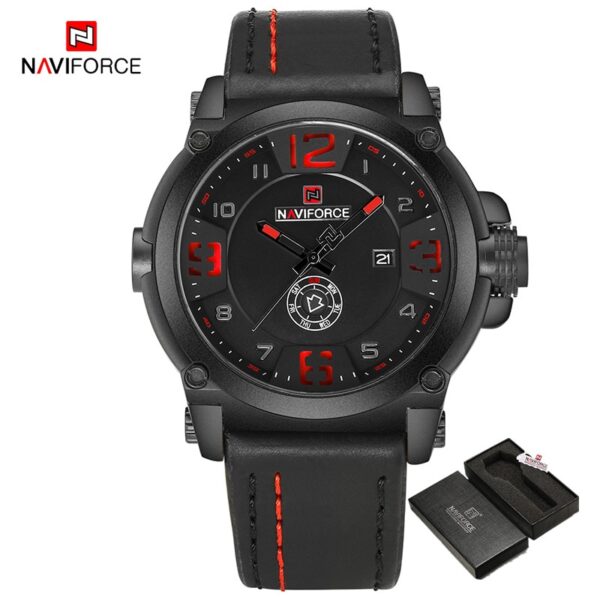 New Men Sports Military Quartz Watch Man Analog Date Clock Leather Strap Wristwatch Relogio Masculino - Image 13