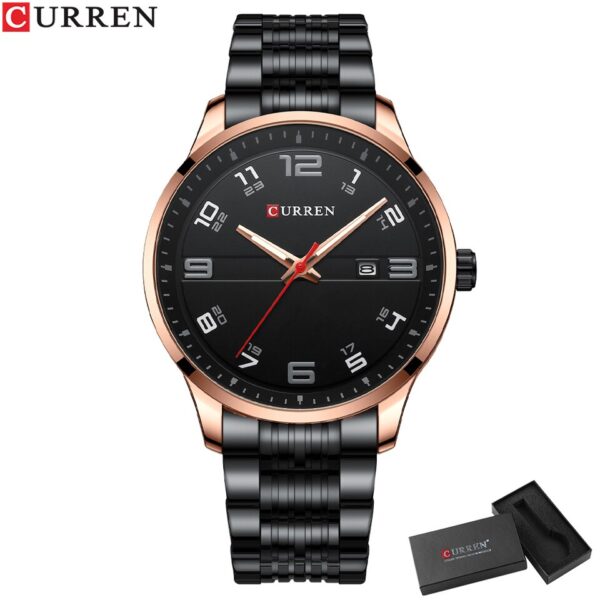 New Business Men Luxury Watches Stainless Steel Quartz Wrsit watches Male Auto Date Clock with Luminous Hands - Image 13