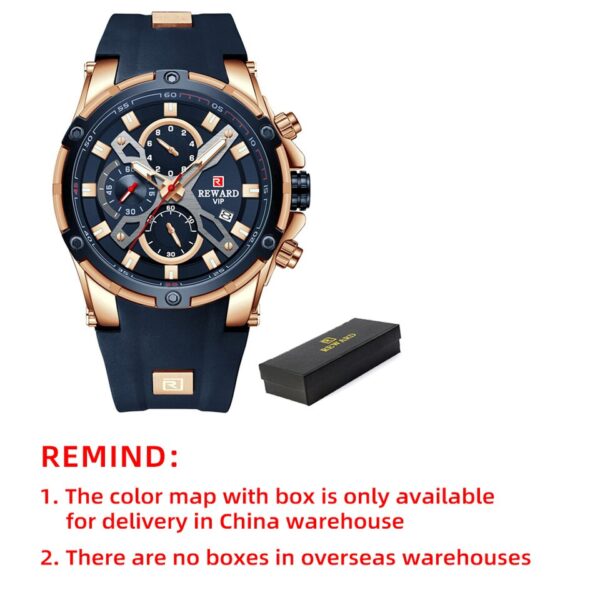 Men Watches Blue Waterproof Top Luxury Brand Chronograph Sport Watch Quartz For Men Wristwatch Military Male - Image 5