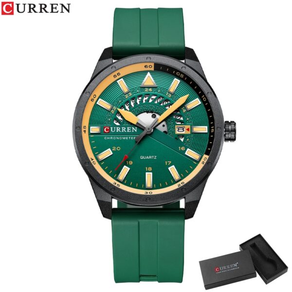 New Men Watch Top Brand Luxury Waterproof Sport Mens Watches Silicone Automatic Date Military Wristwatch - Image 6