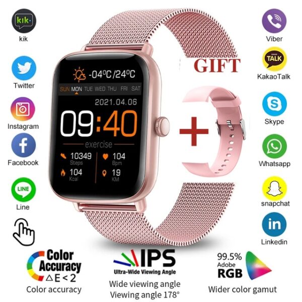 New Bluetooth Heart Rate Monitor Smart Watch Men Full Touch Dial Call Fitness Tracker IP67 Waterproof Smartwatch Men women - Image 5