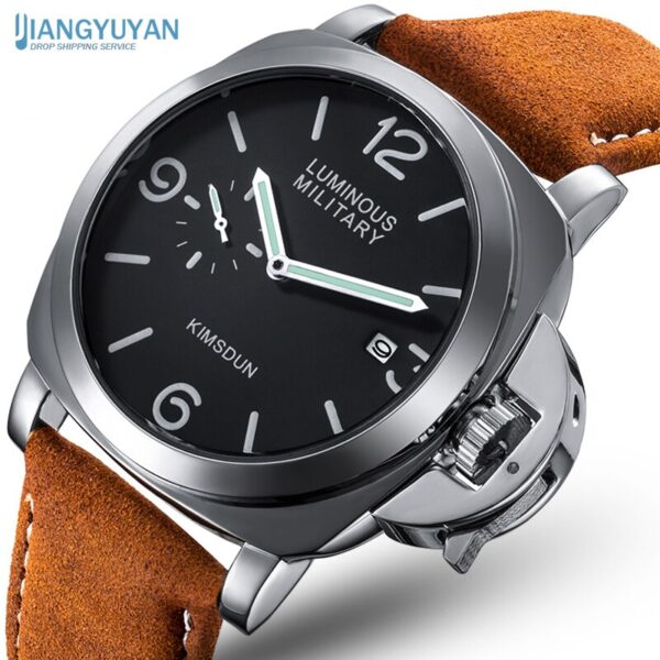 Luxury Top Brand Sport Watch Men Waterproof Quartz Brown Leather Military Wrist Watch Men Army Clock Male relojes hombre hodinky - Image 9