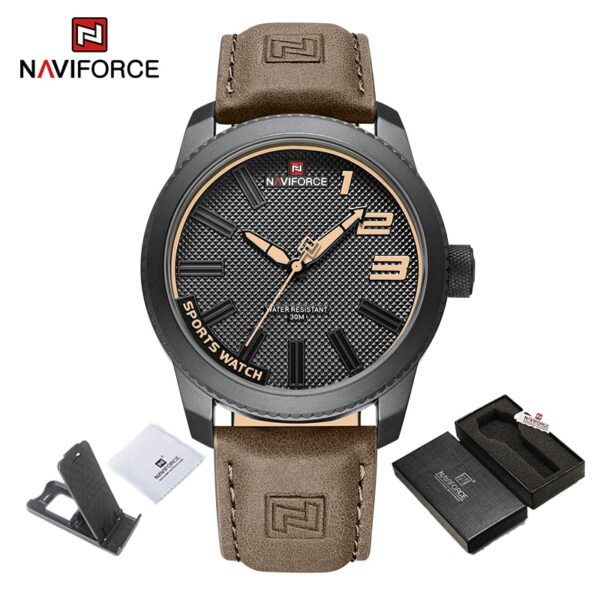 New Male Wristwatch Military Sports Shockproof Waterproof Leather Watch Men Fashion Casual Clock Relogio Masculino - Image 11