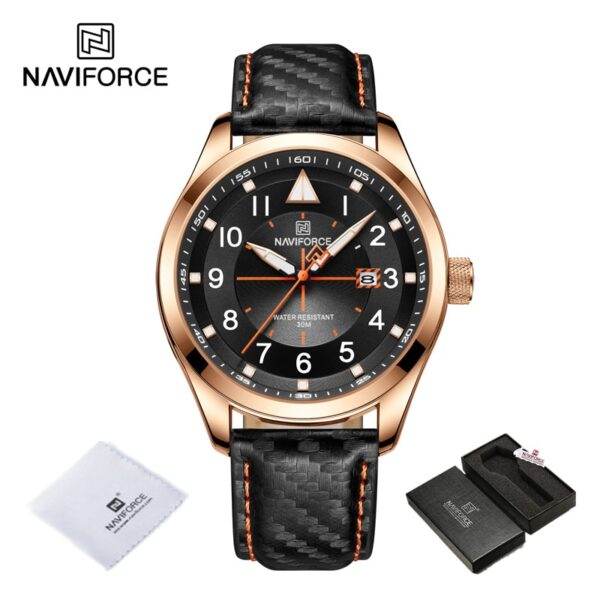 New Men Quartz Watches NAVIFORCE Business Luminous Waterproof Clock Leather Strap Wristwatches for Men Relogio Masculino - Image 13