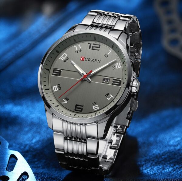 New Business Men Luxury Watches Stainless Steel Quartz Wrsit watches Male Auto Date Clock with Luminous Hands - Image 9