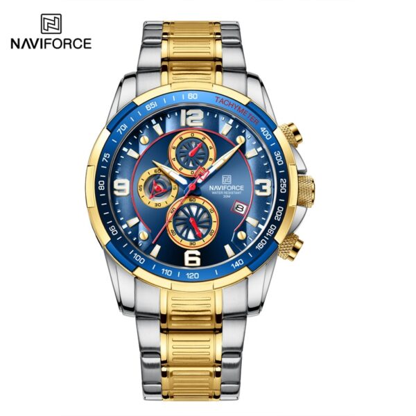 Temperament Men Luxury Fashion Design Gold Men Watches Multifunction Luminous Quartz Male WristWatch Relogio Masculino - Image 17