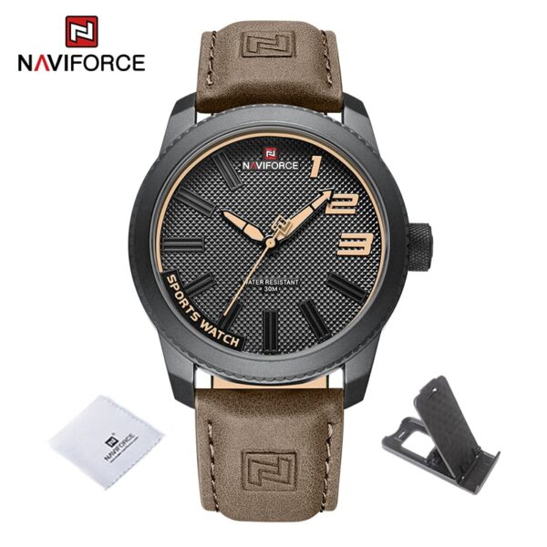 New Male Wristwatch Military Sports Shockproof Waterproof Leather Watch Men Fashion Casual Clock Relogio Masculino - Image 5