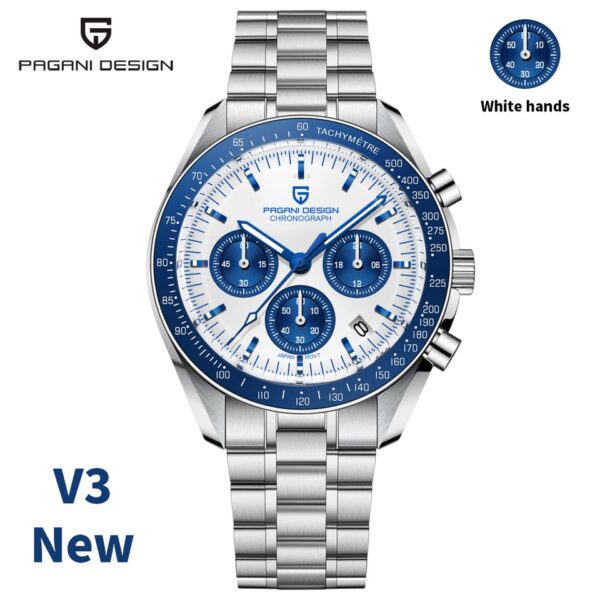 New Men Watches Top Luxury Quartz Watch For Men Automatic Date Speed Chronograph Sapphire Mirror Wristwatch - Image 12