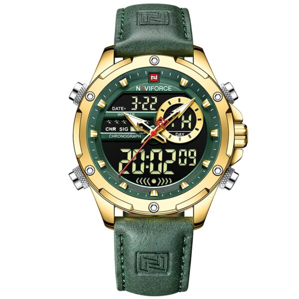 New Watches Men Luxury Brand Military Sport Men’s Wrist Watch Chronograph Quartz Waterproof Watch Leather Male Clock - Image 2