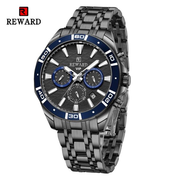 New Design Business Watches for Men Stainless Quartz Wristwatches Waterproof Chronograph Luminous Sport Wrist Watch - Image 3