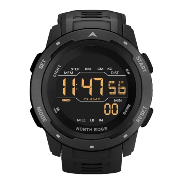 New Men Digital Watch Sports Watches Dual Time Pedometer Alarm Clock Waterproof 50M Digital Watch Military Clock - Image 9