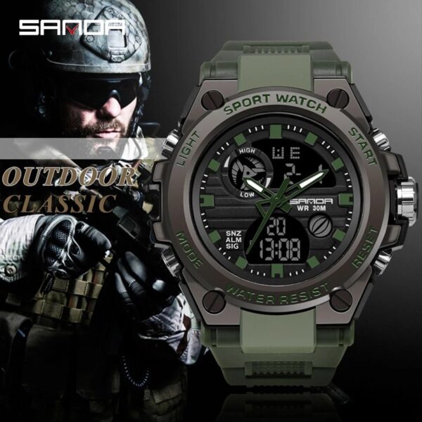 SANDA 739 Sports Men's Watches Top Brand Luxury Military Quartz Watch Men Waterproof S Shock Male Clock relogio masculino 2022 - Image 14