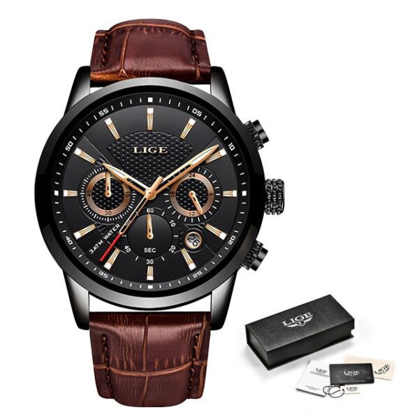 Men Watches Waterproof Luminous Top Brand Luxury Leather Casual Sports Quartz Wristwatch Military Man Watch For Men relogio - Image 12