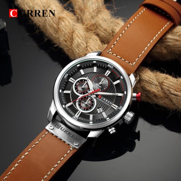 New Date Quartz Men Watches Top Brand Luxury Male Clock Chronograph Sport Mens Wrist Watch - Image 9