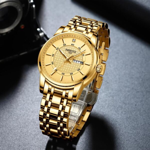 Gold Watch for Men Waterproof Sports Men Watch Top Brand Luxury Clock Male Business Quartz Wristwatch Relogio Masculino - Image 2