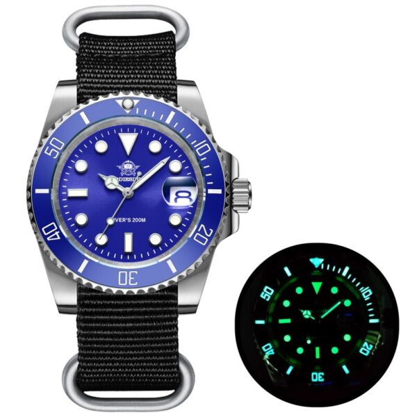 Addies Dive Men High Quality Watch 200m Waterproof Quartz Watch Ceramic Bezel Calendar Display C3 Super Luminous Watches - Image 12