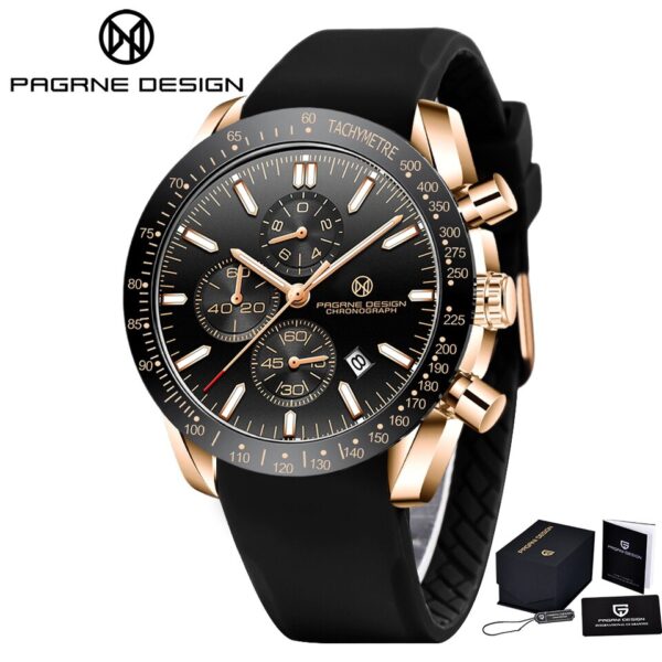 PAGANI DESIGN Men Quartz Watches 44MM Top Waterproof Luxury Business Sapphire Stainless Steel