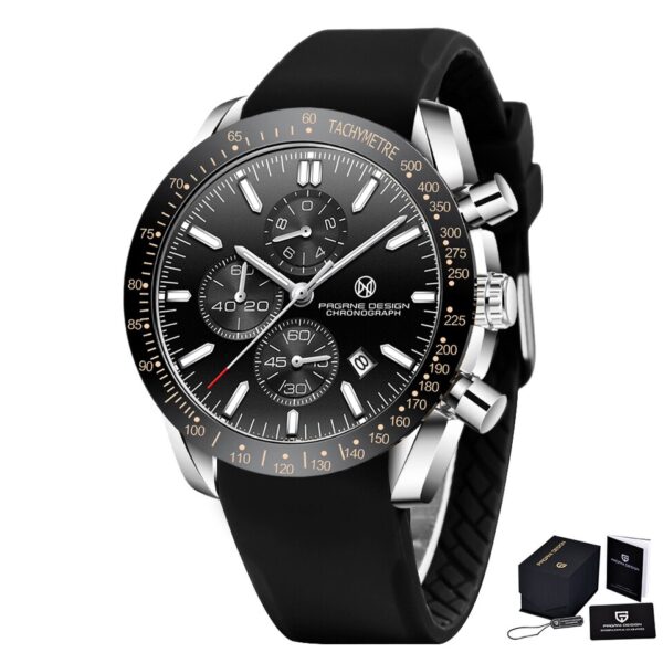 PAGANI DESIGN Business Men Quartz Watch Sapphire Steel Chronograph Cross Country Sports Waterproof Watches - Image 3