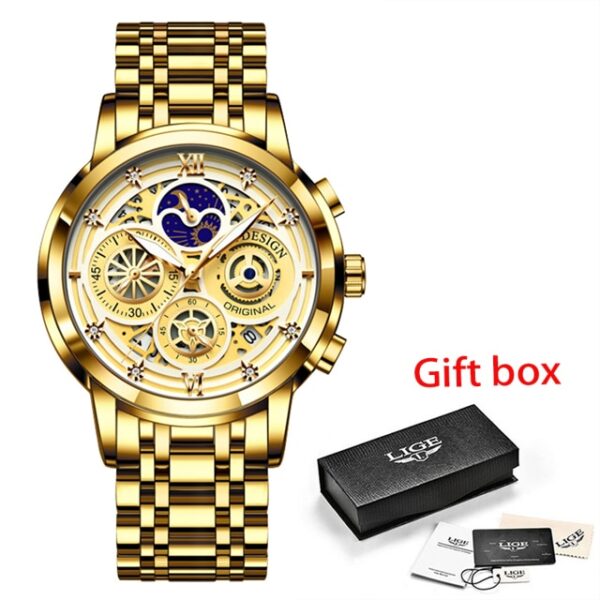 Ladies Watch Woman Luxury Fashion Waterproof Watch for Women Watches Quartz Stainless Steel Clock Gift Relogio Feminino+Box - Image 3