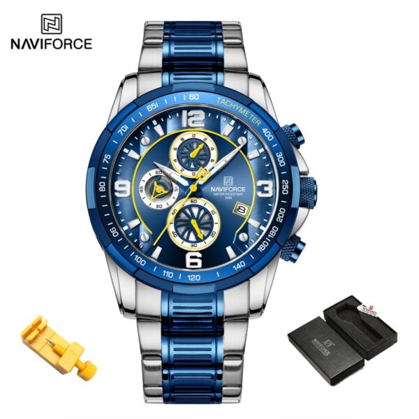 Temperament Men Luxury Fashion Design Gold Men Watches Multifunction Luminous Quartz Male WristWatch Relogio Masculino - Image 2