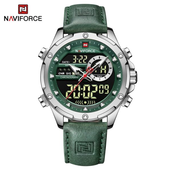 Luxury Brand Original Watches For Men Casual Sports Chronograph Alarm Quartz Wrist Watch Leather Waterproof Clock 9163 - Image 9