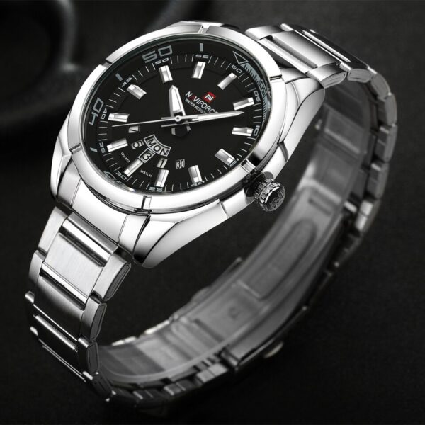 Business Men Quartz Watches 44MM Fashion Stainless Steel 30M Waterproof Date Wrist Chronograph Relogio Masculino - Image 7