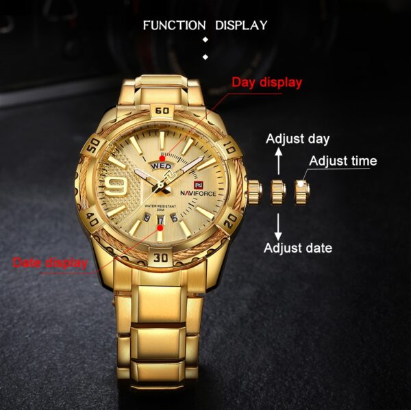 Men's Fashion Quartz Classic Watches for Business - Waterproof Steel Band Wristwatch - Image 9