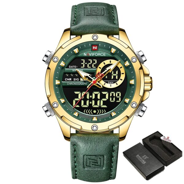 New Watches Men Luxury Brand Military Sport Men’s Wrist Watch Chronograph Quartz Waterproof Watch Leather Male Clock - Image 8