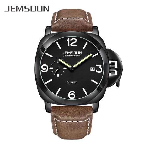 Luxury Top Brand Sport Watch Men Waterproof Quartz Brown Leather Military Wrist Watch Men Army Clock Male relojes hombre hodinky - Image 17