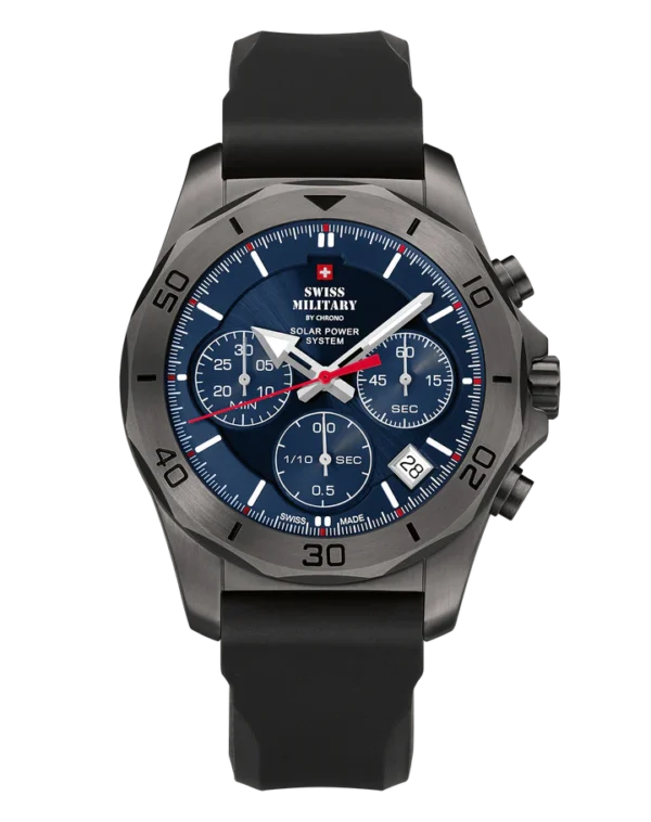 SWISS MILITARY BY CHRONO SOLAR CHRONOGRAPH - SMS34072.08 Luxury Watch For Men