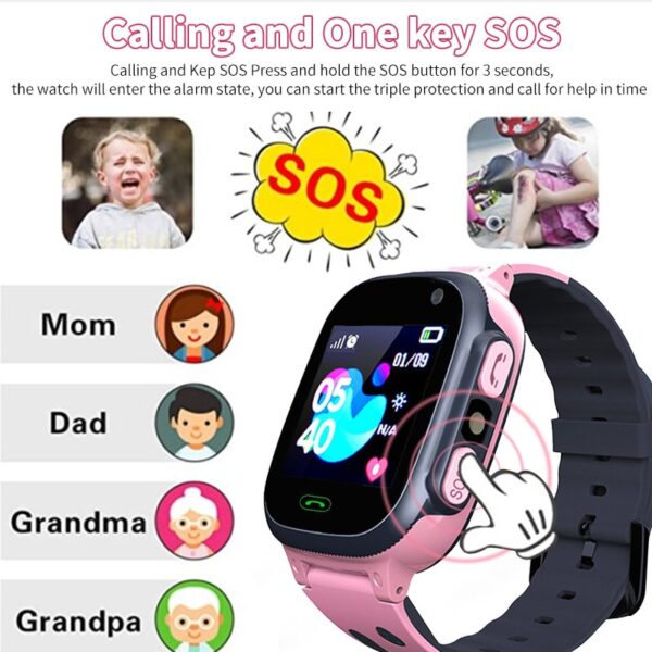 Children SIM Card Anti lost Watches Call for Kids Smart Watch Boys Girls GPS Waterproof Smartwatch Clock Location Tracker Child - Image 7