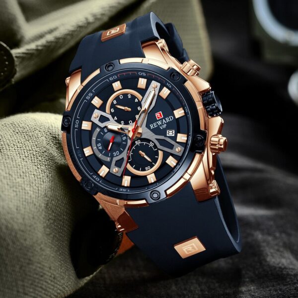 Men Watches Blue Waterproof Top Luxury Brand Chronograph Sport Watch Quartz For Men Wristwatch Military Male - Image 9